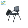 Office foldable chair mesh training chair study chair with writing pad