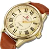 Naviforce 9126 mens Casual Waterproof Clock quartz luxury Rome No custom wrist watch