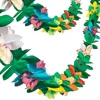 Hawaiian Tissue Flower Garland Tropical Paper Flower Leaves Garland Banner for party decoration