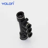 MPKG series five-way variable diameter cylinder gas pipe solenoid valve fitting