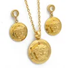 Best Quality Stainless Steel Dubai 18K Gold Classic Fashion CZ Jewellery Necklace Set