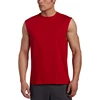 OEM Simply Basic Mens Polyester/ Cotton Fabric with Solid Color Muscle Fit T Shirts