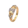 13230 Hot Saling Flat Gold Plated Ring Simple Designs Fashion zircon ring