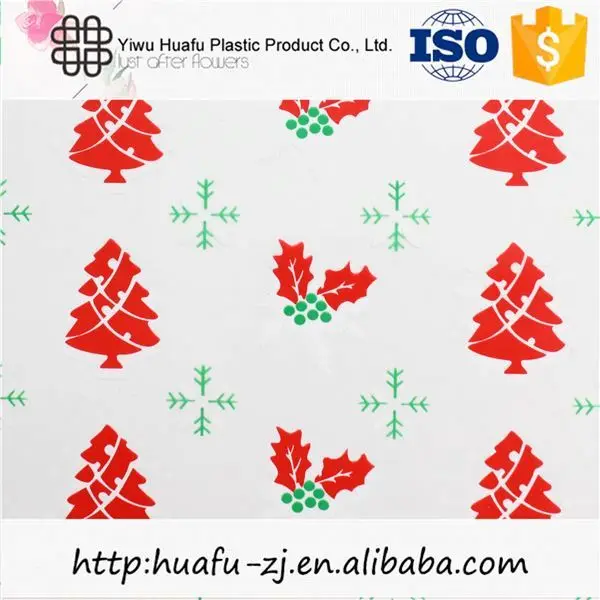 christmas cellophane wrapping paper