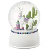 100mm Super Cute Resin Llama Christmas Snow Globe for Spring Festive Season