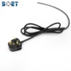 Uk bsi certificate 13a 250v bs approval power cord/UK mains power cable/ UK mains power lead