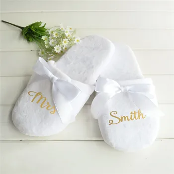 white slippers for wedding