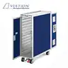 Durable aluminum airline food trolley catering airplane trolley