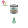 Customized OEM Modern Tiffiany E26/E27 Arrow Shape Polyresin Base with Fabric Shade Table Lamp for Kids and Youth