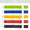 Sports gym equipment Resistance Loop Exercise Bands with Instruction Guide Carry Bag EBook and Online Workout Videos Set of 5