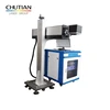 Co2 Flying Cable laser marking machine with conveyor for number and code marking