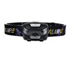 Jialitte H022 Li-ion Battery Yellow Light Q5 Sensor Mini LED Plastic Headlamp Trailight Caving Hiking Camping Light Head Torch