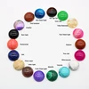 OEM Flat Natural Crystal Agate Drop Round Ring Face Gemstone Interface Stone Inlaid Ring for Jewelry Making
