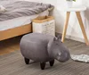 WS1482 new promotion kids USA law label certificate ottoman animal seating hippo shape stool child seats cute children chair