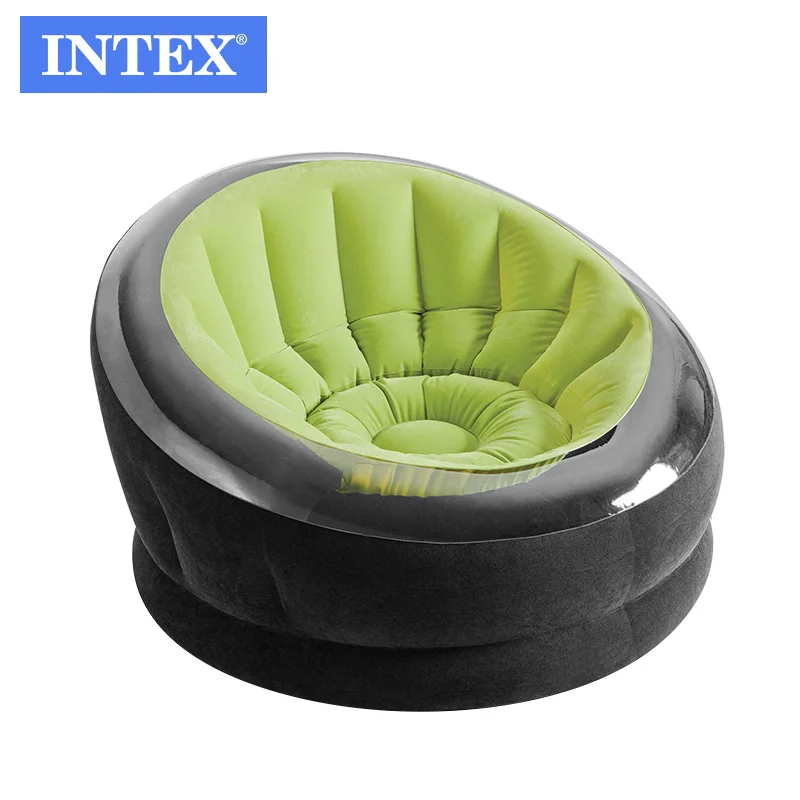 Intex 68581 En71 Pvc Flocking Inflatable Sofa With Footrest Air