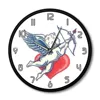 Little Cupid Metal Frame Wall Clock Cupid Legend Office Decor Marriage Agency Wall Art