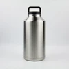 Factory Wholesale 64 oz water bottle stainless steel double walled termos thermal flask with handle lid