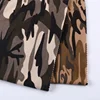 Comfortable spandex vietnam camouflage printed french polyester terry fabric