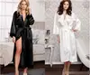 Women Silk Satin Long Wedding Bride Bridesmaid Robe Kimono Robe Feminino Bath Robe Large Size XXXL Peignoir Femme Sexy Bathrobe