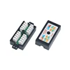amp utp rj45 connector cat6/cat5e black plastic 8p8c inline coupler