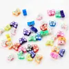 New Product Ideas 2019 Polymer Clay Butterfly Bead Handmade Fimo Garment Embellishments with 1.5mm Hole