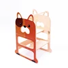 High Quality Kitchen Step Stool Montessori Learning Tower Plywood Adjustable Toddler Stool