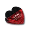 factory GP851high quality low MOQ cheap new design custom Heart shape plastic memo Magnetic clip for office promotion