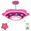 Speaker music,star and moon light modern ceiling lamp with wireless intelligent controller smart kids Light for kids room