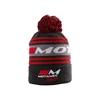 Winter sports beanie hat custom jacquard colorful knitted beanie pom