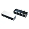 2019 Xyfw Hot Sale 8p8c Shielded Module For Data Center Switching Tab Down Connector With Leds Jack Rj45 Female Socket