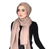 New fashion cotton scarf from india cotton fringe scarf ladies