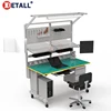 esd computer/machine production workstation work station for table repair with shelf