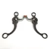 Antique Hinged Port Training Bit with Copper Roller And Copper Inlays Mouthpiece