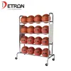 4 tiers Outdoor Sporting Goods Display Stand Basketball Soccer Ball Display Rack
