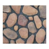 solid surface faux cobble stone wall for exterior