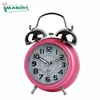 Imarch TB12003-PK Retro style LED Back Light Twin Bell Alarm Clock/ bell alarm and melody alarm
