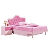 Good quality children bed room furniture set cheap mdf princess bed kids bedroom furniture imported in FoShan
