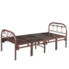 Wholesale easy assembly size custom single adult iron metal tube cot bed frame