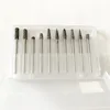 10PCS a set solide carbide burrs/Carbide Rotary File set/tungsten carbide burrs head diameter 4mm