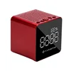 High Quality Sound Portable Wireless Bluetooth digital Mirror clock alarm speaker
