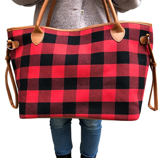 Bolso lona roja, estampado mujer. Bolso lona roja, estampado mujer.