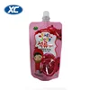 custom printing kids squeeze jelly drink stand up plastic screw cap bag