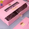 Sun Nature pink drawer shape with handle satin lining gold stamping hair care packaging boxes
