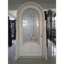 تصميم بنفسك البيت الأبيض العتيقة مقوس باب الحديد المطاوع دخول واحدة