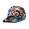 Wholesale free shipping fashion baseball cap new Graffiti skull ptinging cap