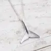 Women Boho Necklace 2019 Silver Gold Rose Gold Unique Birthday Gift Girlfriend Whael Tail Necklace