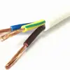 1.5mm 2.5mm 4mm 6mm Flexible electric cable 2 cores 3 cores 4 cores prices Shanghai electric wire