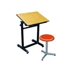 Wood Hot-selling Matel Stainless Adjustable child folding drawing table