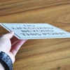 Wholesale clear acrylic warming board, guide slogan board reminder sign acrylic sheet