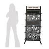 Muti-layers Foldable Supermarket Store Metal Promotional Storage Display Shelf